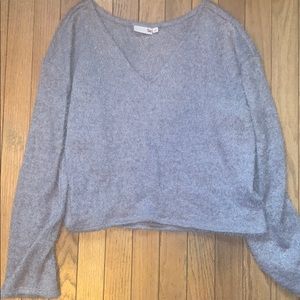 long sleeve eyelash sweater